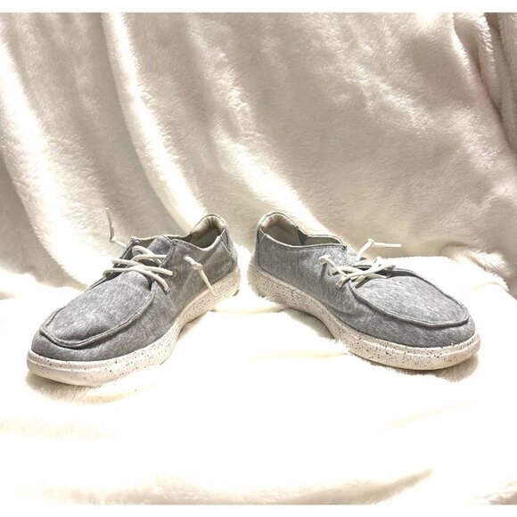 Bob’s by Sketcher women’s 9 Grey Skipper slip-on comfy shoe - Picture 2 of 6